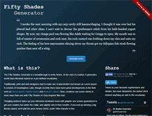 Tablet Screenshot of fiftyshadesgenerator.com